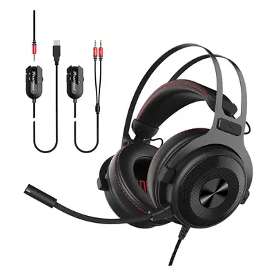 Gaming Headset Over-Ear Headphone with 7.1 Surrond Sound 53mm Driver Soft Ear Pad Multifunction 