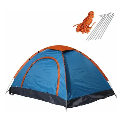 (Blue) 79x59x39inch People Camping Tent Folding Waterproof Ultralight Sunshade Canopy Outdoor Tr