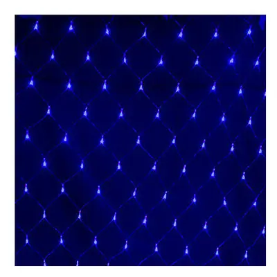 (Blue, 4MX6M 880LED) 6x4M LED Curtain Window Net Mesh String Fairy Lights Waterproof Plug Xmas L