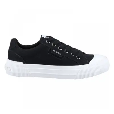 (7 (Adults')) Cheery 12A Canvas | Black | Ladies Canvas Trainers