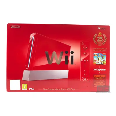 Red Nintendo Wii Console Mario 25th Anniversary Edition PAL