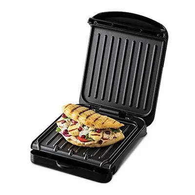 George Foreman Small Electric Fit Grill [Non stick, Healthy, Griddle, Toastie, Hot plate, Panini