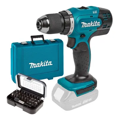 Makita DDF453Z 18v LXT Cordless Drill Driver 13mm Speed Compact Case + Bit Set