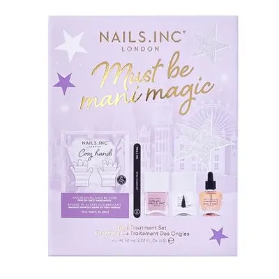 Nails.INC Must Be Mani Magic Manicure Treatment Set, Includes Nourishing Cosy Hands Hand Mask, N