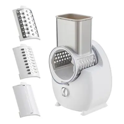 (as the picture, EU Plug) Veggie Chopper Powerful Electric Food Grater Eu Plug Detachable Effici