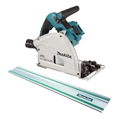 Makita DSP600Z 36v Twin 18v Brushless Plunge Cut Circular Saw 1x 1m Guide Rail