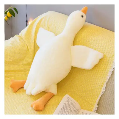 (white, 190cm) Plush White Goose Pillow