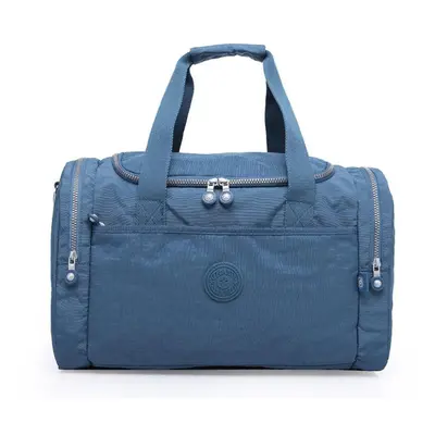 (light blue, 45*24*29cm) Nylon Large Capacity Travel Bag Fashionable Waterproof Lightweight Wear