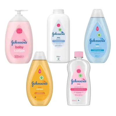 Ultimate Johnson's 500ml Baby Bath Time Bundle Set - Baby Oil, Baby Bath, Baby Lotion, Baby Talc