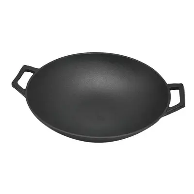 Vintage Gourmet Cast Iron Wok 35cm