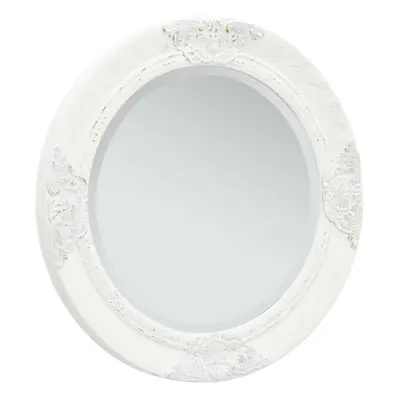 vidaXL Wall Mirror Baroque Style cm White