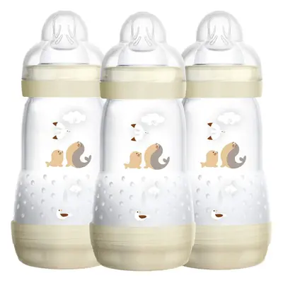 MAM Easy Start Self Sterilising Anti-Colic Bottle Pack of (3 x ml), MAM Baby Bottles with Medium