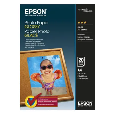 Epson A4 Glossy Photo Paper - White