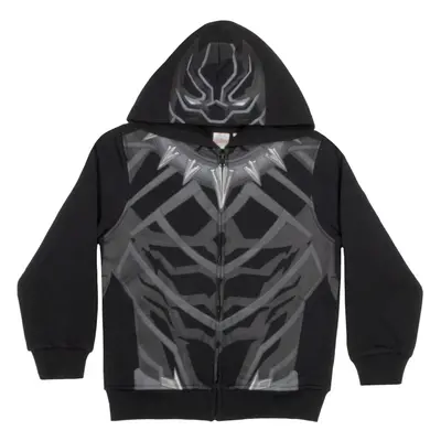 Marvel Avengers Boys Zip-Up Hooded Cosplay Sweatshirt Black Panther Hulk or Miles Morales Spider