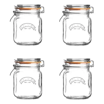 Kilner 0025.542A Cliptop Jars, Glass