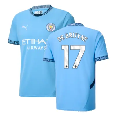 (L) Man City Home Shirt (De Bruyne 17)