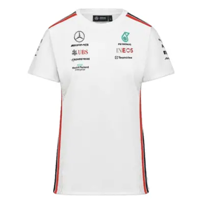 (XL) Mercedes-AMG Team Driver Tee (White) - Ladies