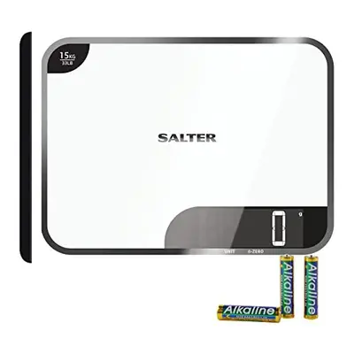 Salter WHDR Max Digital Kitchen Scale Electronic Baking Scale, 15kg Capacity, Food Scale, Chop a