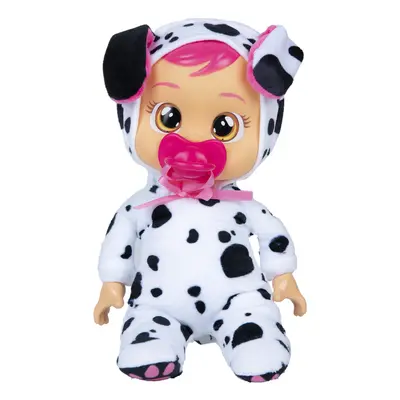 Cry Babies Tiny Cuddles Dotty - inch baby doll cries real tears black and white (Multicolor)