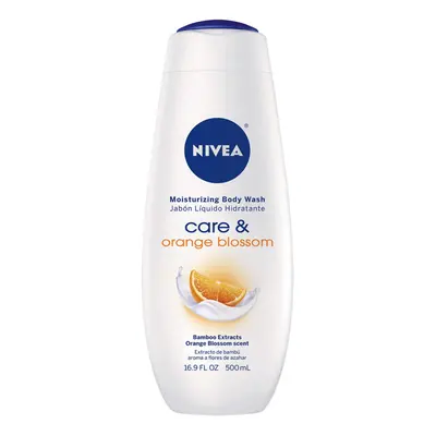 NIVEA Care & Orange Blossom Moisturizing Body Wash - Fresh Scent for Normal Skin - 16.9 fl. oz. 