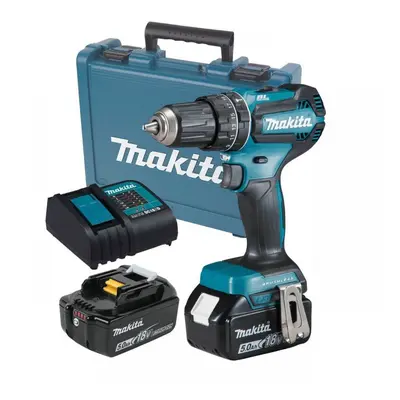 Makita DHP485STE 18V LXT Lithium Brushless Combi Hammer Drill - x 5.0ah