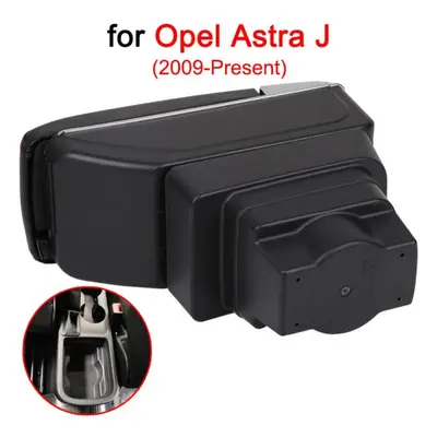 (black) For Opel Astra Armrest Box Opel Astra J Universal Car Central Armrest Storage Box Cup Ho