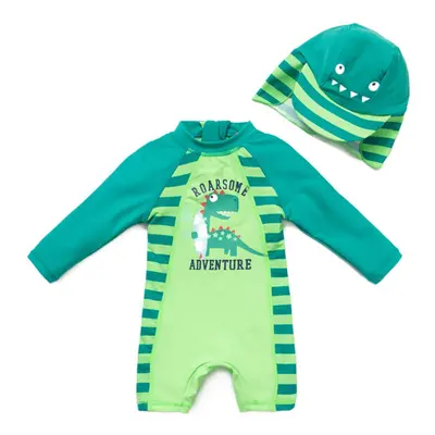 upandfast Baby/Toddler One Piece Zip Sunsuits with Sun Hat UPF 50+ Sun