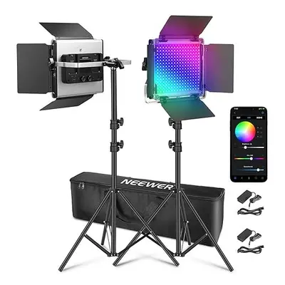 NEEWER Pack PRO II LED Video Light Stand Kit