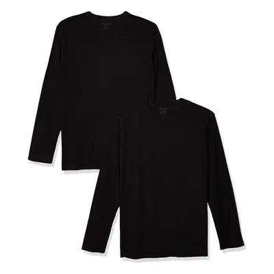 The Children's Place boys Long Sleeve Basic Layering T-shirt T Shirt Black Pack X-Large US