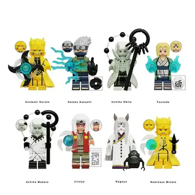 (8PCS-C) X Naruto Uzumaki Minifigure Building Blocks Fits Lego