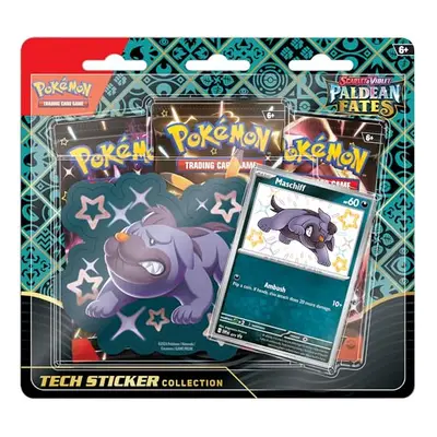 TCG: Scarlet & VioletâPaldean Fates Tech Sticker Collection â Maschiff (1 Foil Promo Card & 