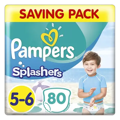 Pampers Baby Nappies Size (14+ kg/31 Lb), Splashers Swim Pants, Count, SAVING PACK, Do Not Swell