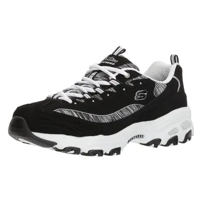 Skechers Sport Women's Dlites Interlude Sneaker black/white 7.5 US