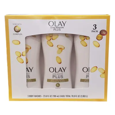 Olay Olay Ultra Moisture Plus Body Wash Netcount X 23.6 Fl Ounce Net Wt 70.8 Fl Ounce