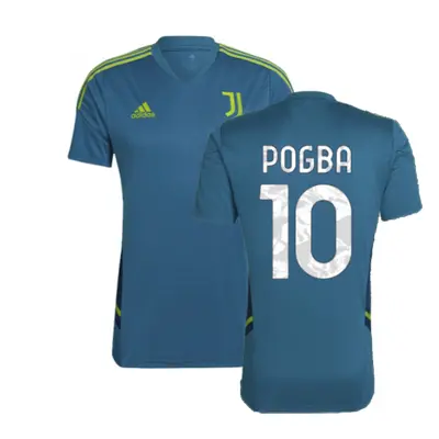 (L) Juventus Training Shirt (Active Teal) (POGBA 10)