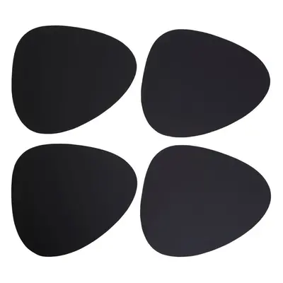 Premier Housewares Placemats Black Pebble Place mats Mat Leather Table Mats Set Of w40 x d36 x h