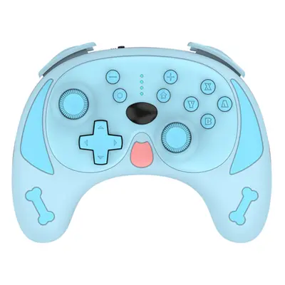 (Blue) Wireless Game Controller Switch Pro bluetooth Gamepad with 6-Axis Gyro Dual Motor Vibrati