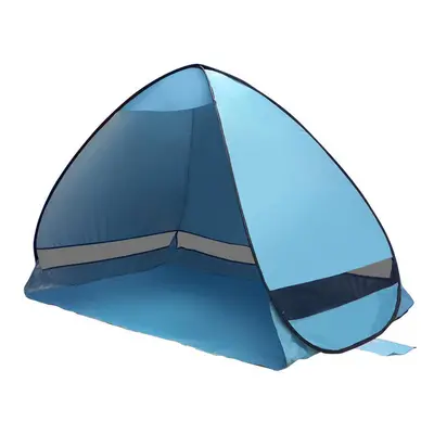 (Blue) Outdoor PopUp Tent Ultralight Beach Tents Shelter UV-Protective Automatic Tent Shade