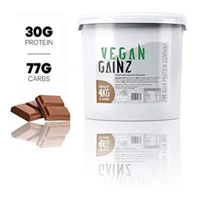 Vegan Gainz 4kg - Plant Based Protein Powder - Weight Gainer- Servings & 30g Protein Per Serving