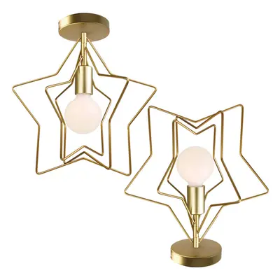 Modern Creative Rotatable Wall Light Stars Shape Chandelier Postmodern Nordic Ceiling Light for 