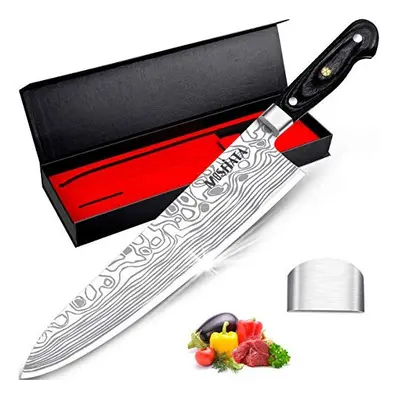 MOSFiATA 10" Chef Knife, Japanese Kitchen Knife, Pro Sharp Meat Vegetable Chopping Knife, Premie