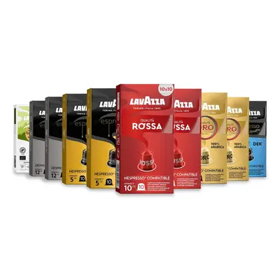 Lavazza, Variety Pack, Aluminium Capsules Compatible with Nespresso Original Machines, Espresso 