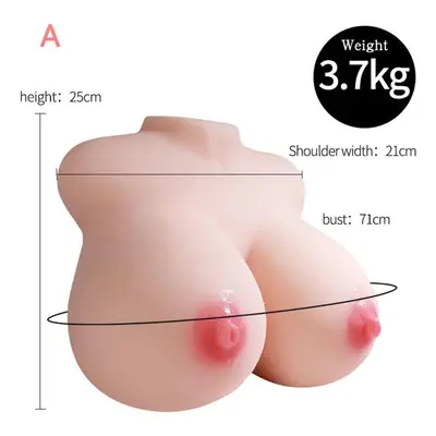 (A) Beautiful Breast Soft Heart Breast Prosthesis Breast Inverted Model Male Masturbation Device