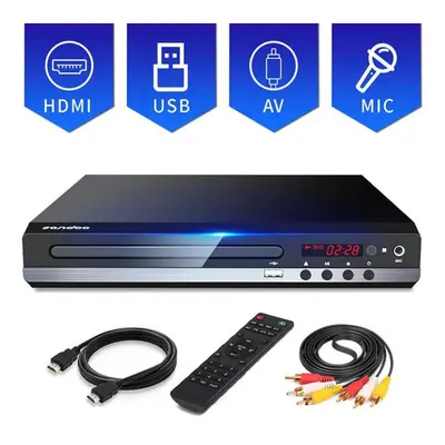 (as the picture, EU) Callaa New Hd Dvd Video Player Home Dvd Player Multimedia Digital Tv Usb Dv