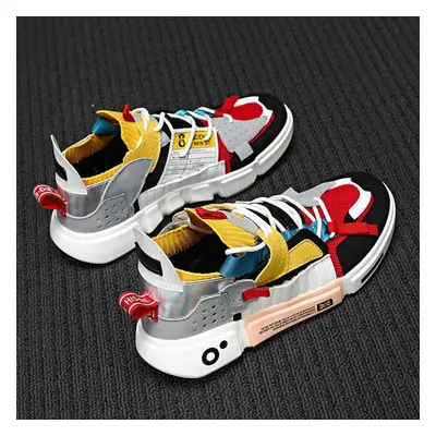 (multicolor, 43) Summer Mixed Colors Sneakers Men Breathable Trendy Male Couple Shoes Light Casu