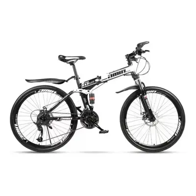 White Bike-26" Bike, White Color, Speeds, High Carbon Steel, Detachable, Adjustable Seat, Chain 