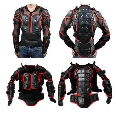 (XL) Motocross Racing Full Body Armor Motorcycle Spine Chest Protective Gear Jacket