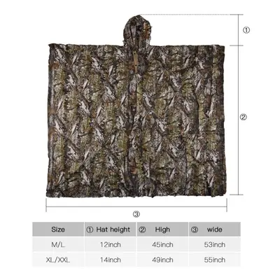 (XL/XXL) Kylebooker Camouflage Hiking Cradle Clothing