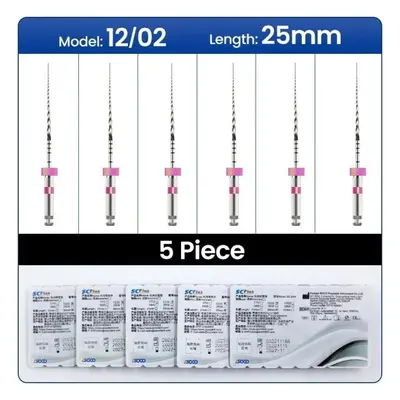 (as the picture, 25mm 02 boxs) Coxo Soco Plus Heat-activated Niti Root Canal Files Boxes Flexibl