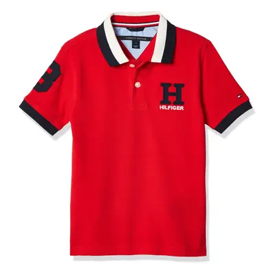 Tommy Hilfiger Boys Short Sleeve Matt Polo Shirt Regal Red 2T